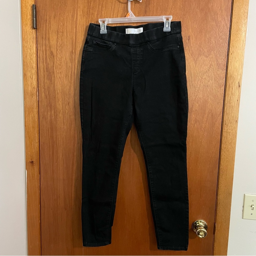 Levi Strauss signature Black Jeans stretchy waistband‎ skinny size 31/30